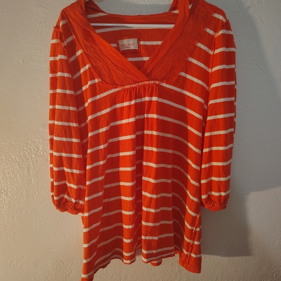 NAUTICAL BOLD STRIPES  hoodie 3/4 sleeve minimalist athleisure, oversize stripes - Picture 2 of 12